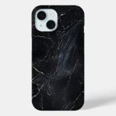 Elegantes Black Marble Phone Case (Rückseite)