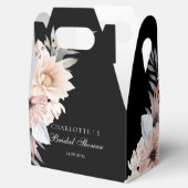Elegantes Black & Pastel Boho Brautparty Geschenkschachtel (Geöffnet)