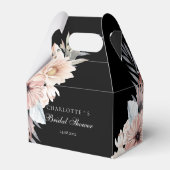 Elegantes Black & Pastel Boho Brautparty Geschenkschachtel (Vorderseite)