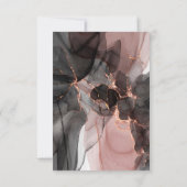 ELEGANTES BLACK PINK-UAWG EINLADUNG (Rückseite)