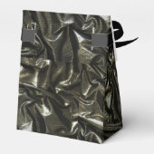 Elegantes Black Satin-Look-Feel Geschenkschachtel (Rückseite)