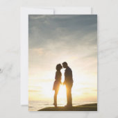 Elegantes Black Silver Foil Agate Wedding Foto Save The Date (Rückseite)