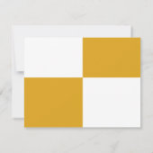 Elegantes Black Silver Gold Moderne Einfache Hochz RSVP Karte (Rückseite)