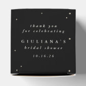 Elegantes Black Snowberry+Eukalyptus Brautparty Geschenkschachtel (Oben)