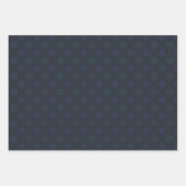 Elegantes Black Snowflake Weihnachtsgeschenk Geschenkpapier Set (Vorderseite 3)