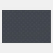 Elegantes Black Snowflake Weihnachtsgeschenk Geschenkpapier Set (Vorderseite)