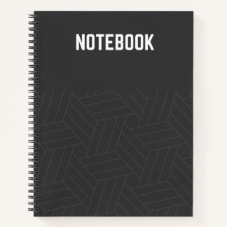 Elegantes Black Spiral Notebook Notizblock