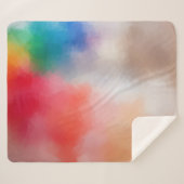 Elegantes Blank-Template Moderne, farbenfrohe Abst Sherpadecke (Vorderseite (Horizontal))