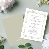 Elegantes Blatt Grüner botanischer Garten Einladung