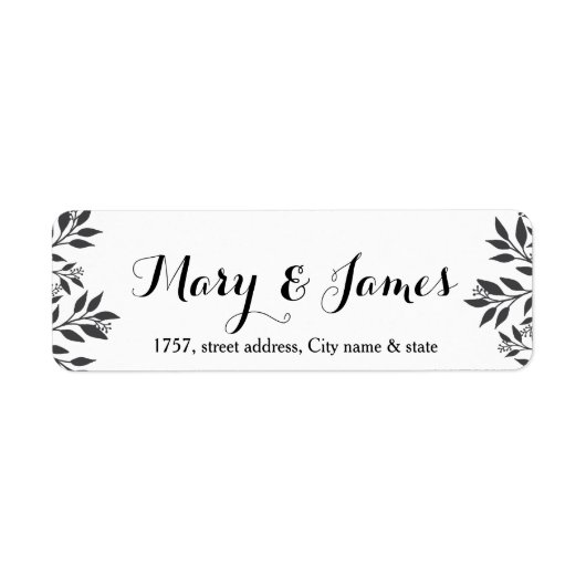 Elegantes Blätter für den Zweig Hochzeitsdesign (Vorne)