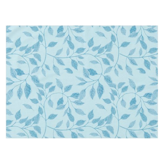 Elegantes Blätter Musterpapier Textur Hintergrund| Tischdecke (Vorderseite (Horizontal))