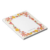 Elegantes Blätter Wasserfarbe Herbst nach Maß Notizblock (angewinkelt)