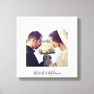 Elegantes Blattwerk   Personalisierter Leinwanddru Leinwanddruck