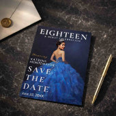 Elegantes Blau 18. Speicherdatum