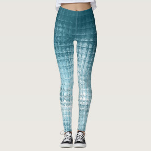 Elegantes Blau Abstrakt: Schöner Hintergrund Leggings