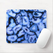 Elegantes Blau agiert blaue Edelsteine blaues Quar Mousepad (Mit Mouse)