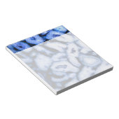 Elegantes Blau agiert blaue Edelsteine blaues Quar Notizblock (angewinkelt)