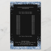 Elegantes Blau auf beiden Seiten Flyer (Vorne)