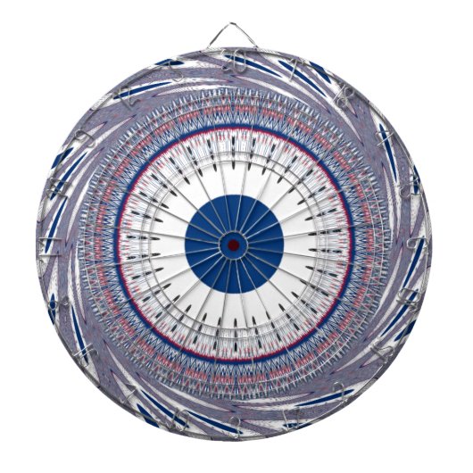 Elegantes Blau Dartscheibe (vorne)