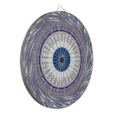 Elegantes Blau Dartscheibe (Vorderseite Links)