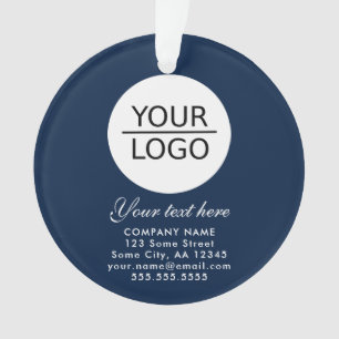 Elegantes Blau Hinzufügen einer benutzerdefinierte Ornament