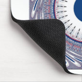 Elegantes Blau Mousepad (Ecke)