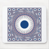 Elegantes Blau Mousepad (Vorne)