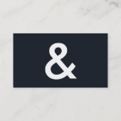 ELEGANTES BLAU PROFESSIONELLES METALL MODERNES VISITENKARTE (Rückseite)