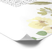 Elegantes, blau-rosa Hochzeitssattel Poster (Ecke)