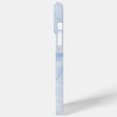 Elegantes Blau-Stein-Marmor-Muster Case-Mate iPhone Hülle (Rückseite / Links)