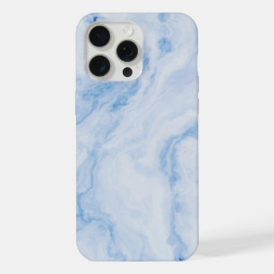 Elegantes Blau-Stein-Marmor-Muster iPhone 15 Pro Max Hülle