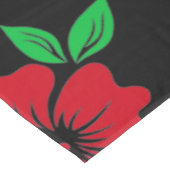 Elegantes blau-tropisches Muster | Tischdecke (Schrägansicht)