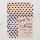 Elegantes Blau über der Himmelsdusche I Einladung (Vorne/Hinten)