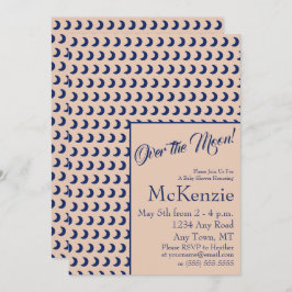 Elegantes Blau über der Himmelsdusche I Einladung