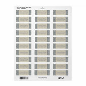 Elegantes Blau und Beige Barockmuster (Vorne)