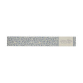 Elegantes Blau- und Beige Damask Muster Hochzeit (Person)