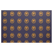 Elegantes Blau und Gold Stoff (Fat Quarter (45,7 x 55,9 cm))