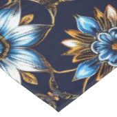 Elegantes Blau- und Goldmuster Tischdecke (Schrägansicht)