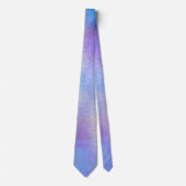 Elegantes Blau und Lila Wasserfarbe | Necktie Krawatte (Vorderseite)