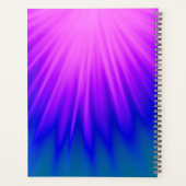 Elegantes Blau und Rosa Abstrakt Planer (Rückseite)