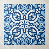 Elegantes Blau und Weiß Fliese