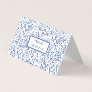 Elegantes Blau und Weiße Blüte