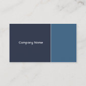 Elegantes Blau Visitenkarte (Rückseite)