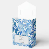 Elegantes Blau-Weiß-Muster Geschenkschachtel (Geöffnet)