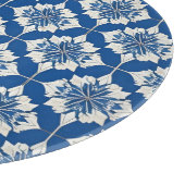 Elegantes Blau-Weiß-Muster Schneidebrett (Ecke)