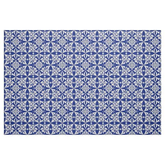 Elegantes Blau-Weiß-Muster Stoff (Fat Quarter (45,7 x 55,9 cm))