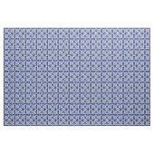Elegantes Blau-Weiß-Muster Stoff (Yard (91,4 cm))