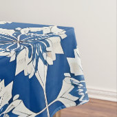 Elegantes Blau-Weiß-Muster Tischdecke (Beispiel)
