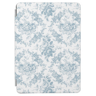 Elegantes blau-weiße Blumentoilette iPad Air Hülle