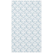 Elegantes blau-weiße Blumentoilette Tischdecke (Vorderseite)